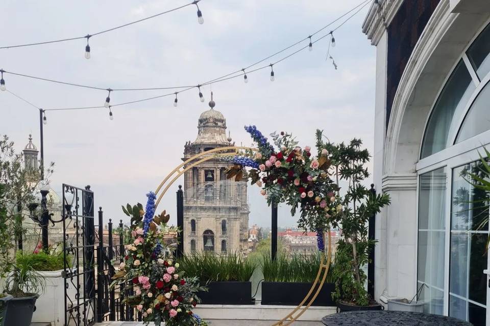 Arco de flores