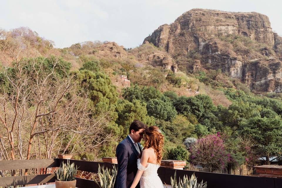Novios sesión Tepoztlán