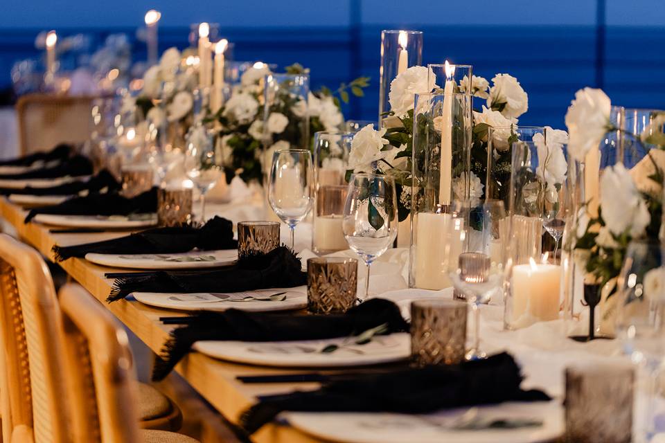 Decoration de mesa de boda