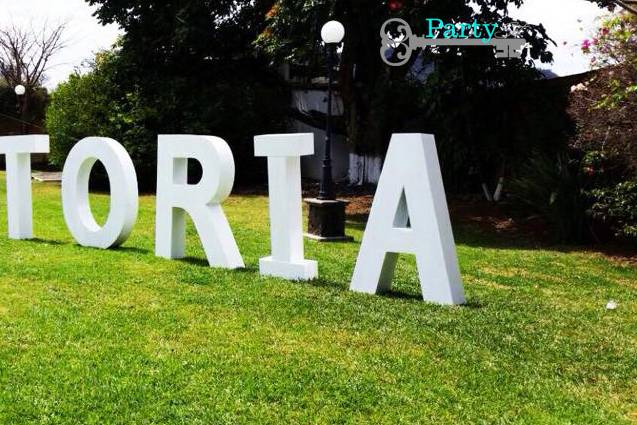 Letras gigantes con nombre