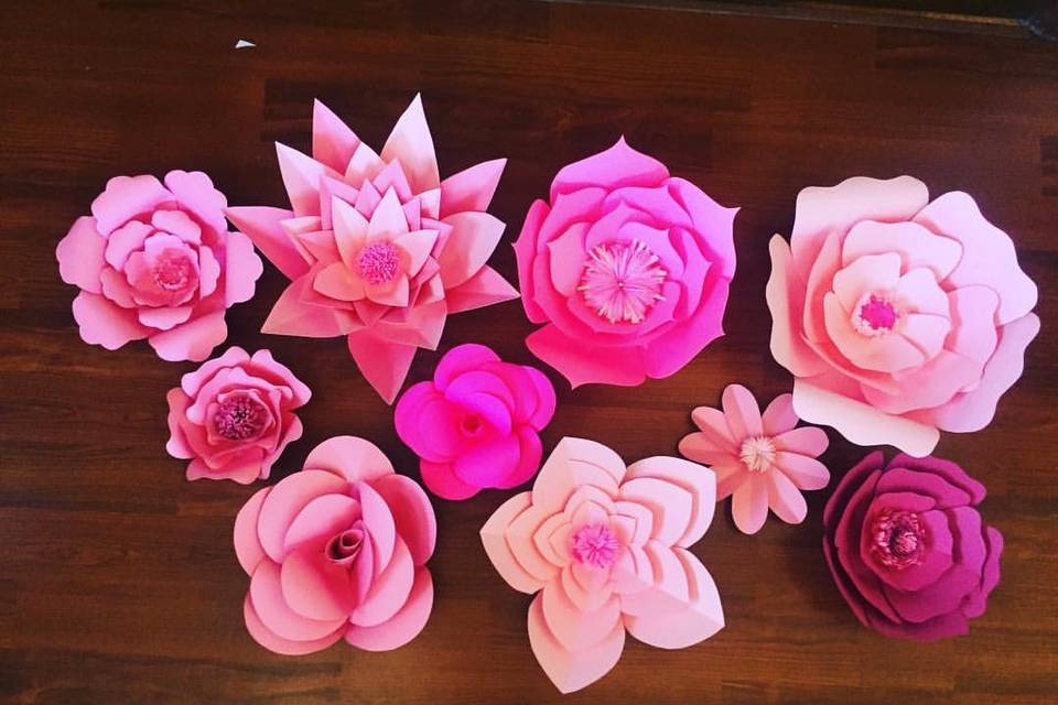 Flores de Papel para Decorar - FLORES DE PAPEL