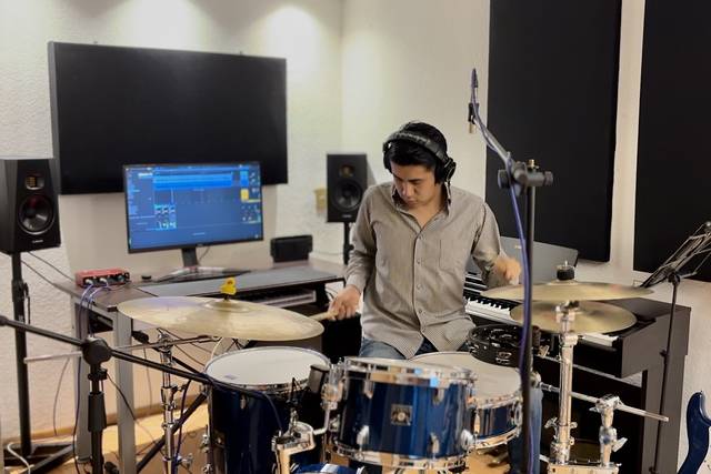 Tocando la batería