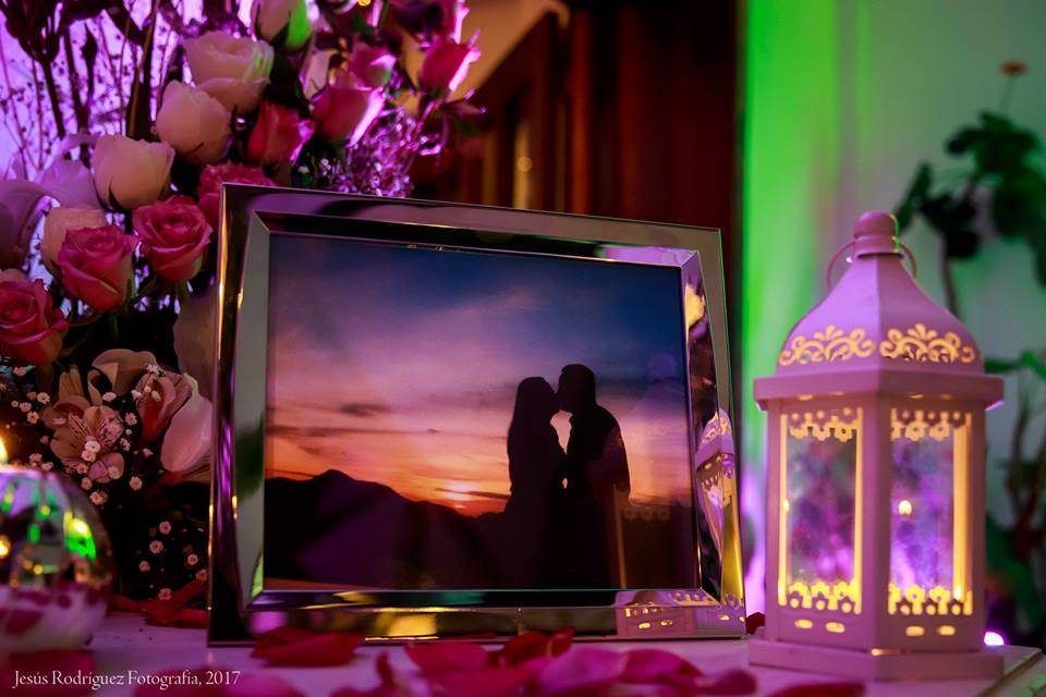 Mesa de recepción para boda