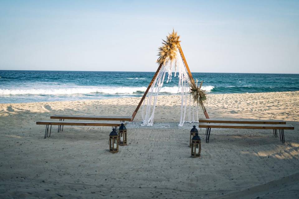 Ceremonia en la playa