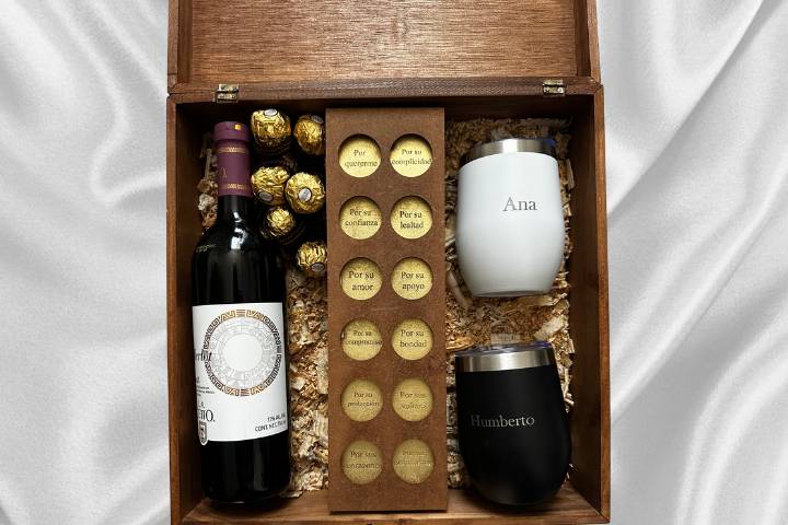 Kit motivos padrinos vino
