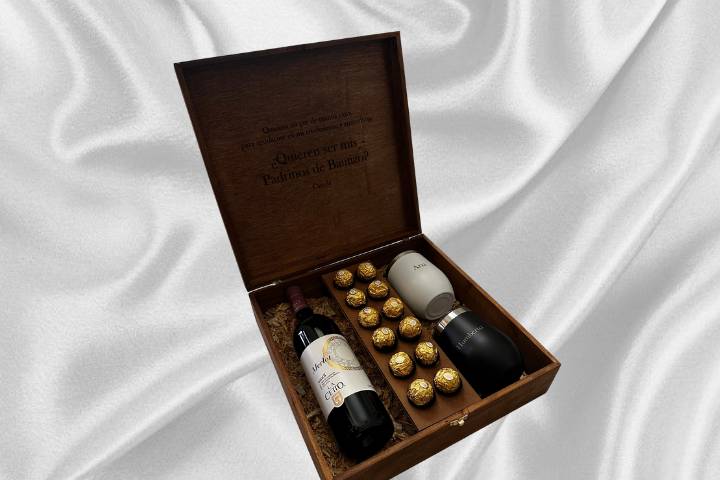 Kit motivos padrinos vino