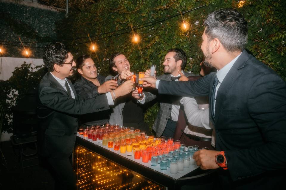 Barra de shots para eventos