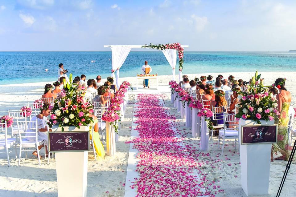 Ceremonia boda en la playa