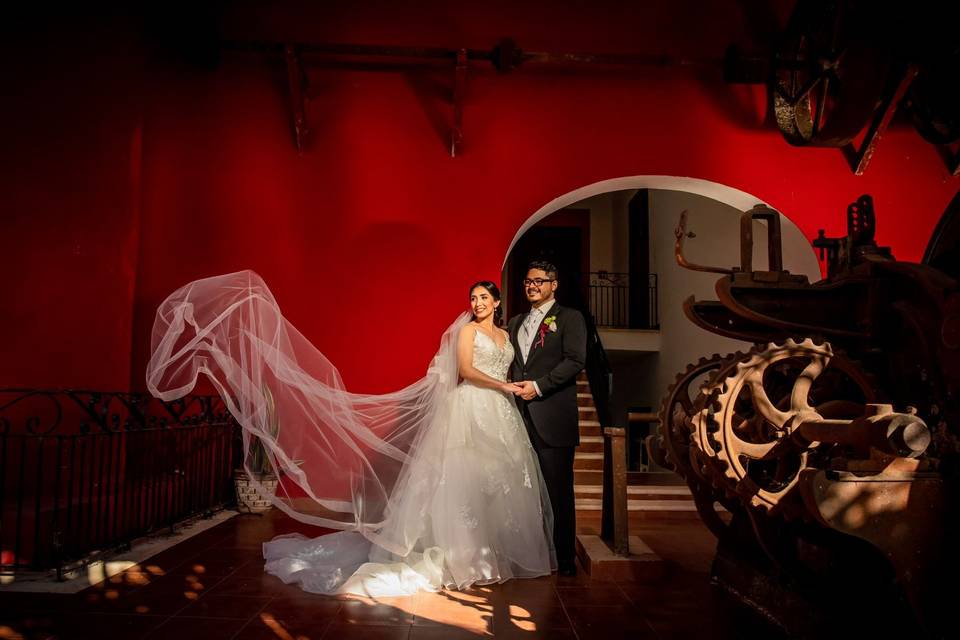 Novios en hacienda