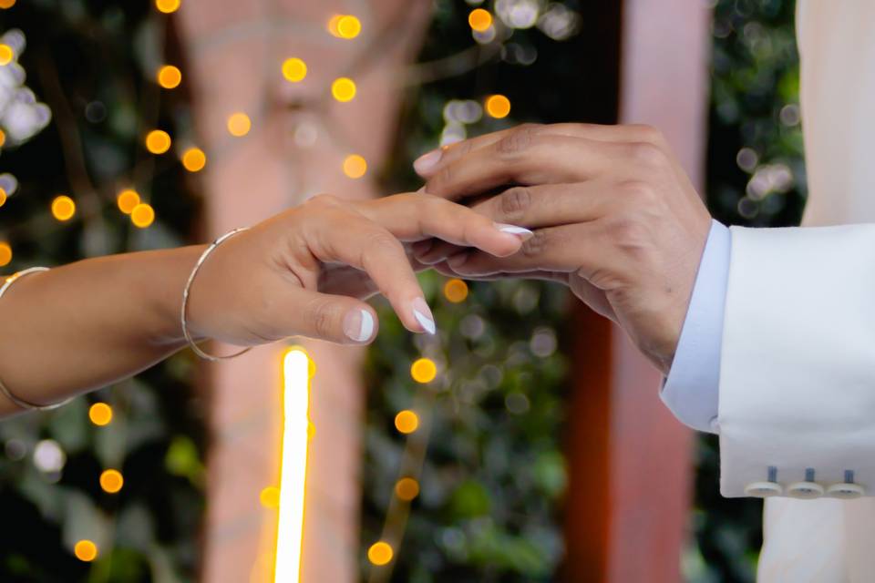 Anillos en ceremonia