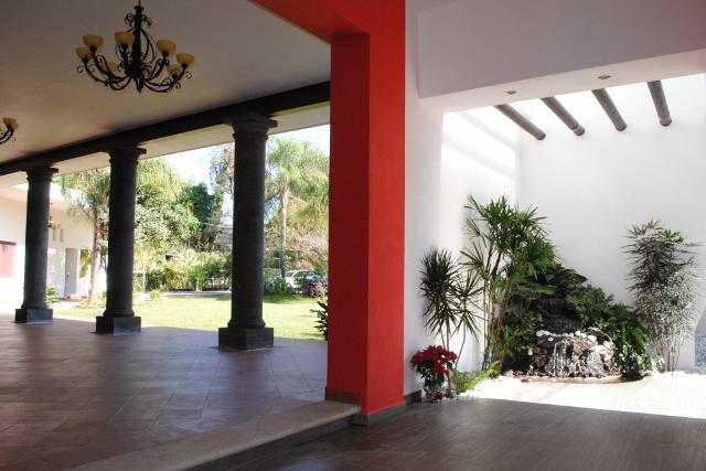 Vista de terraza al jardín