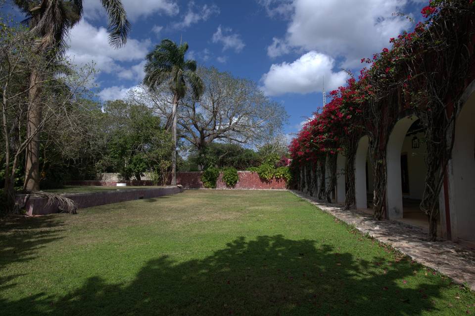 Jardín cuarto de máquinas