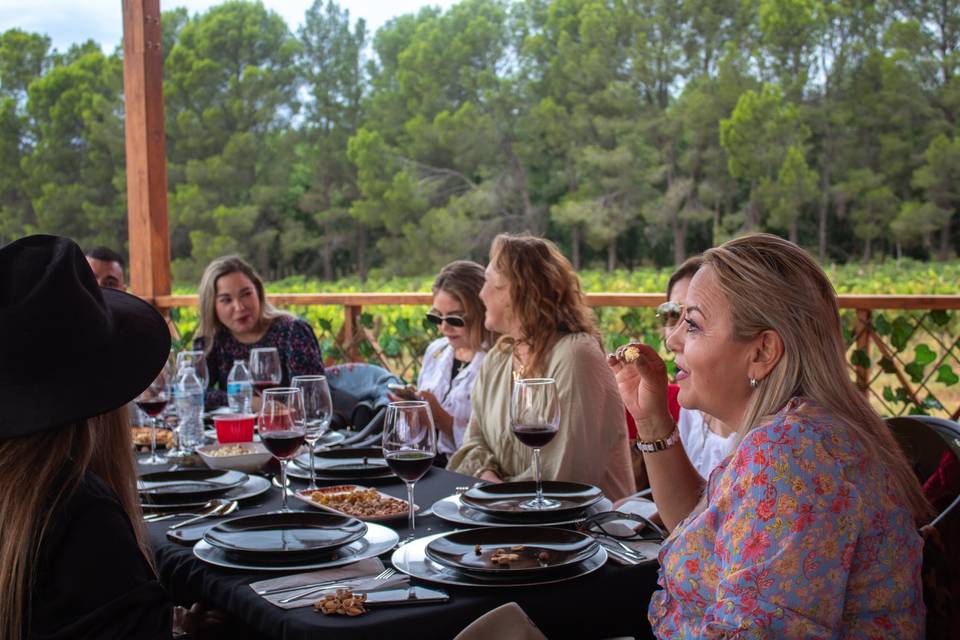 Comida en terraza