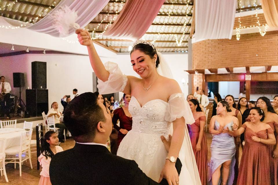 Fotos y videos durante la fiesta