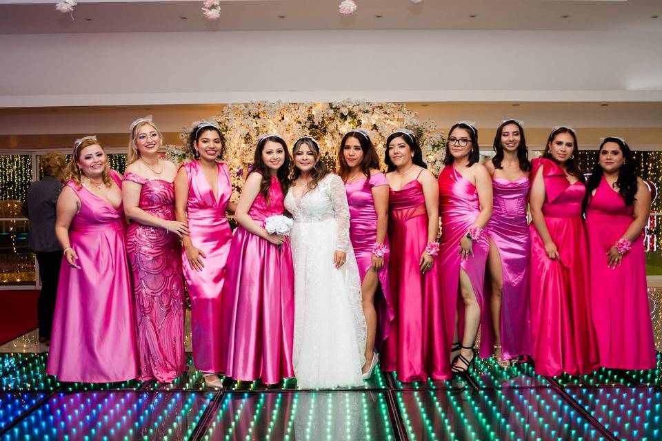Fotos y videos durante la fiesta