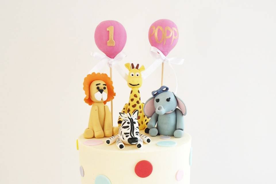 Pastel animales fondant