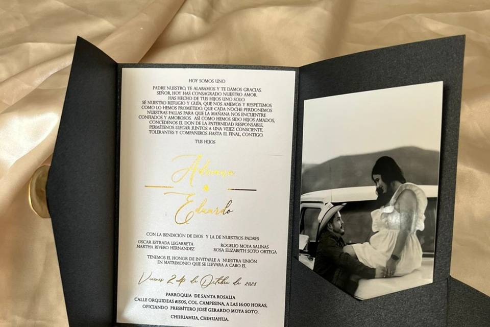Inv, con foto y foil