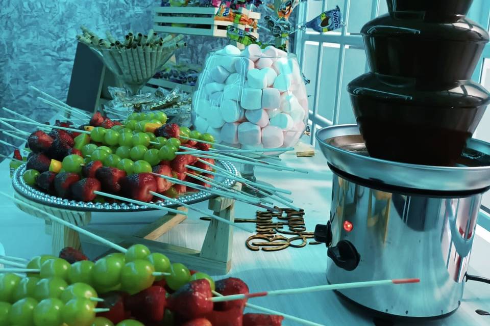fuente de chocolate