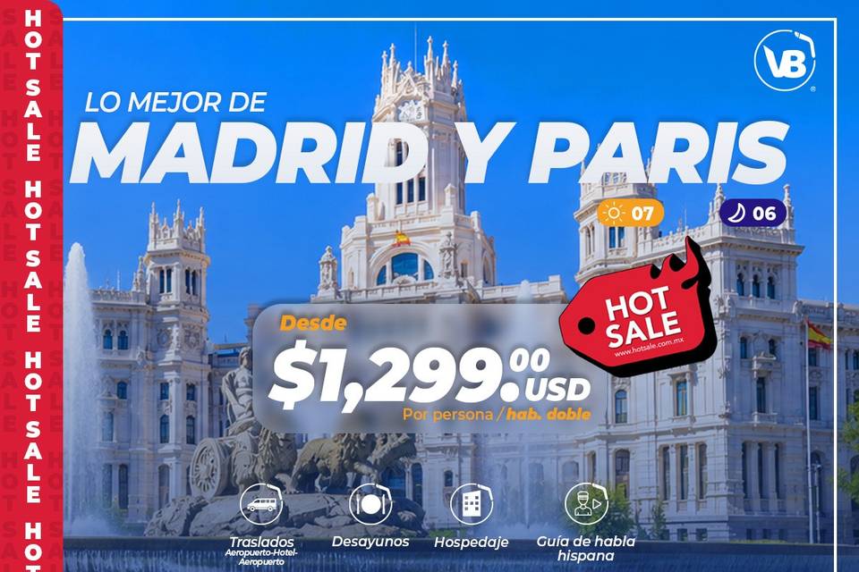 Madrid y Paris 2026