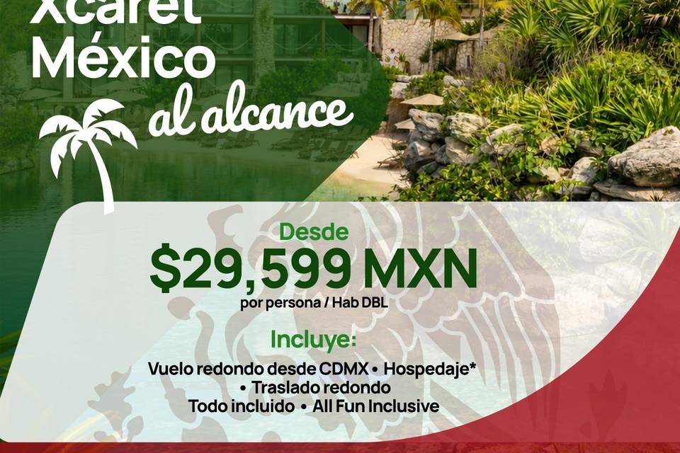 Hotel Xcaret paq Febrero 2027