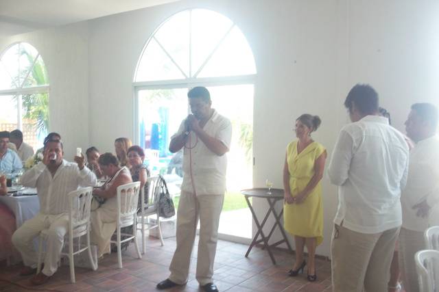 Recibimiento de los novios