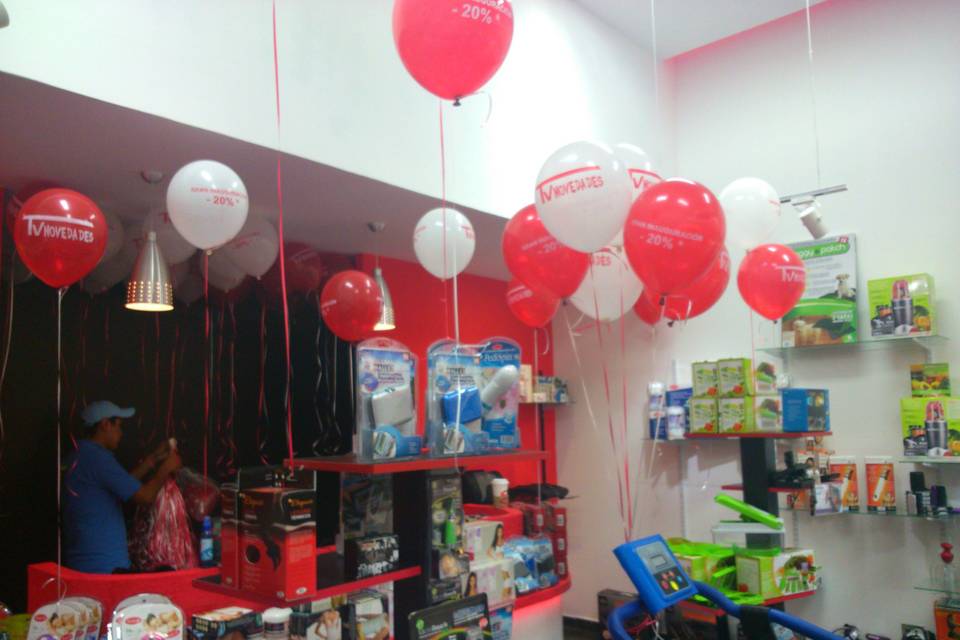 Globos impresos con helio