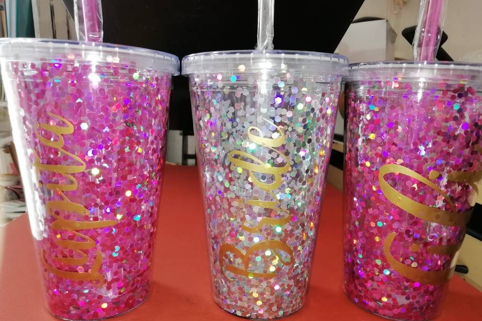 Vaso glitter 500 ml