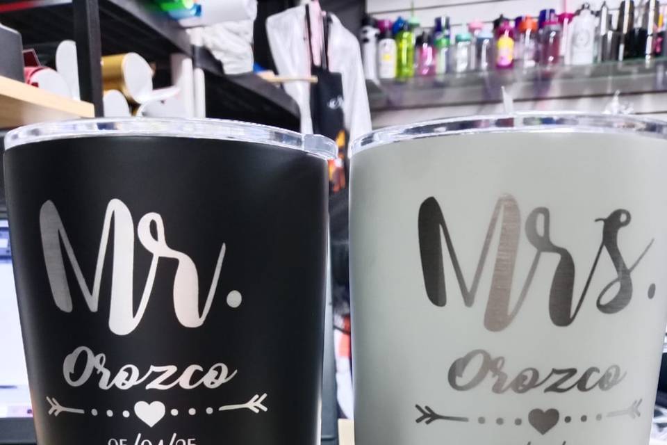 TERMO PAREJA GRABADOS