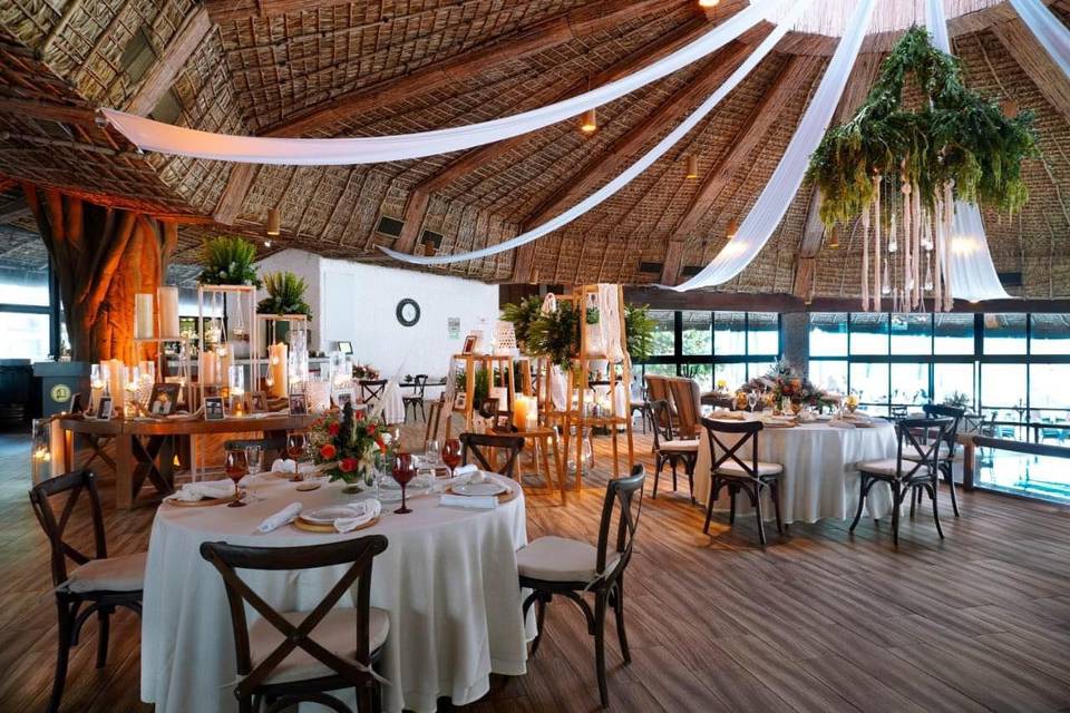 Boda en palapa