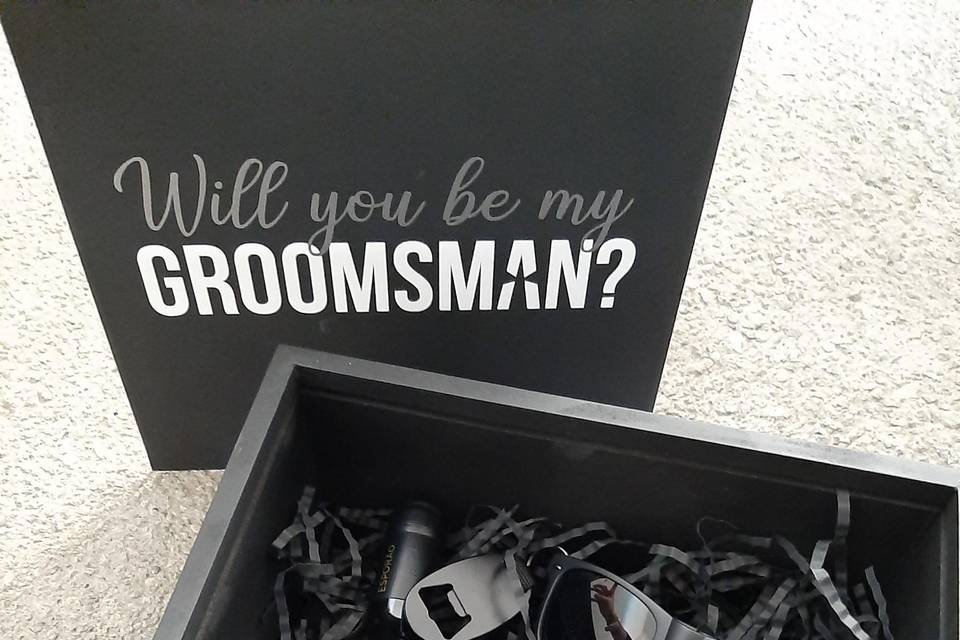 Caja para groomsman