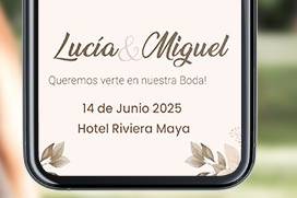 Invitación digital para matrimonio