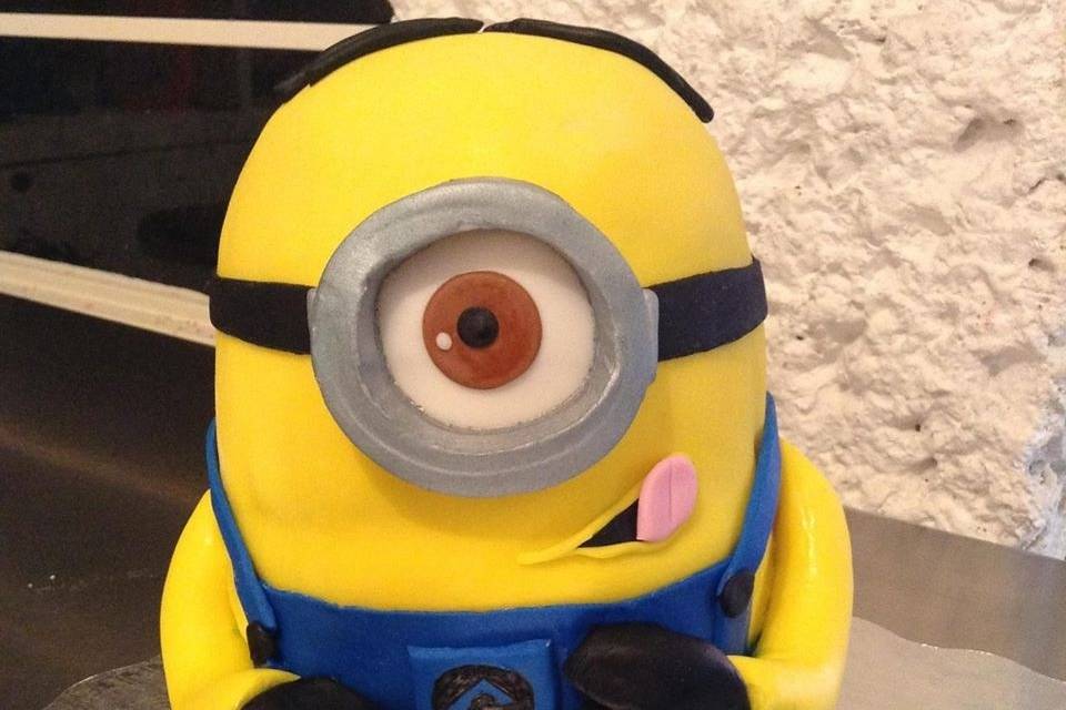 Pastel fondant Minion