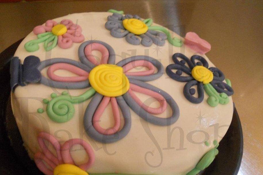 Pastel flores