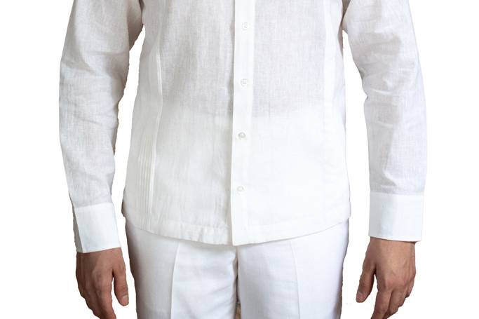 Guayabera sin bordados