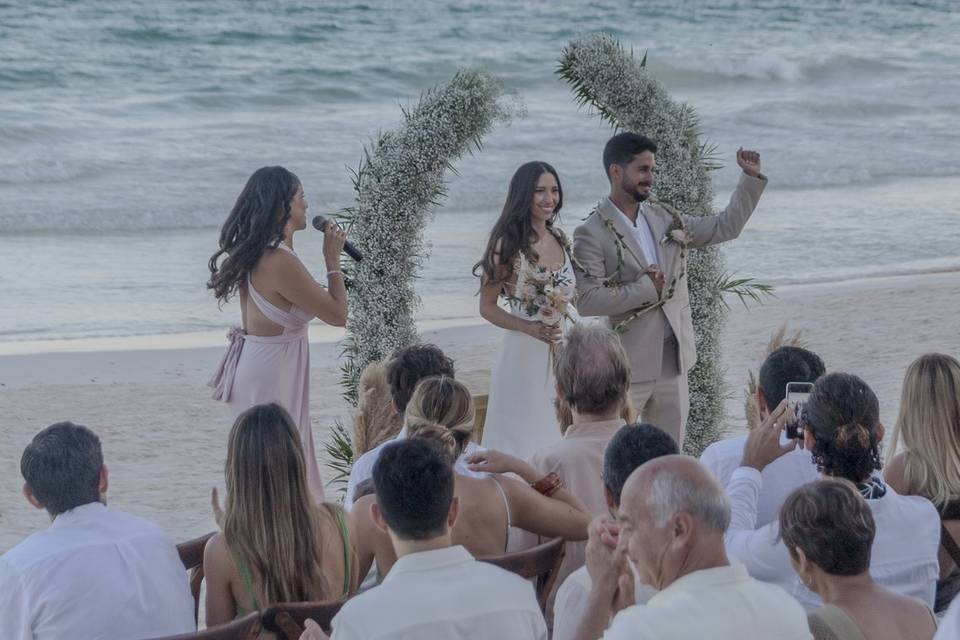 Ceremonia en la playa