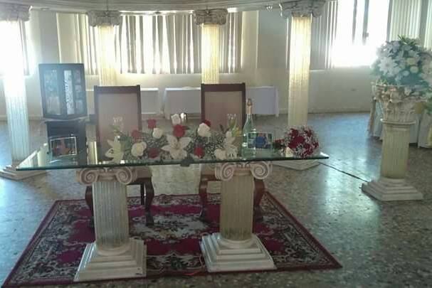 Mesa principal boda Yamayeli
