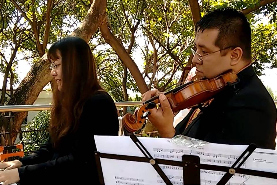 Amenización piano y violín