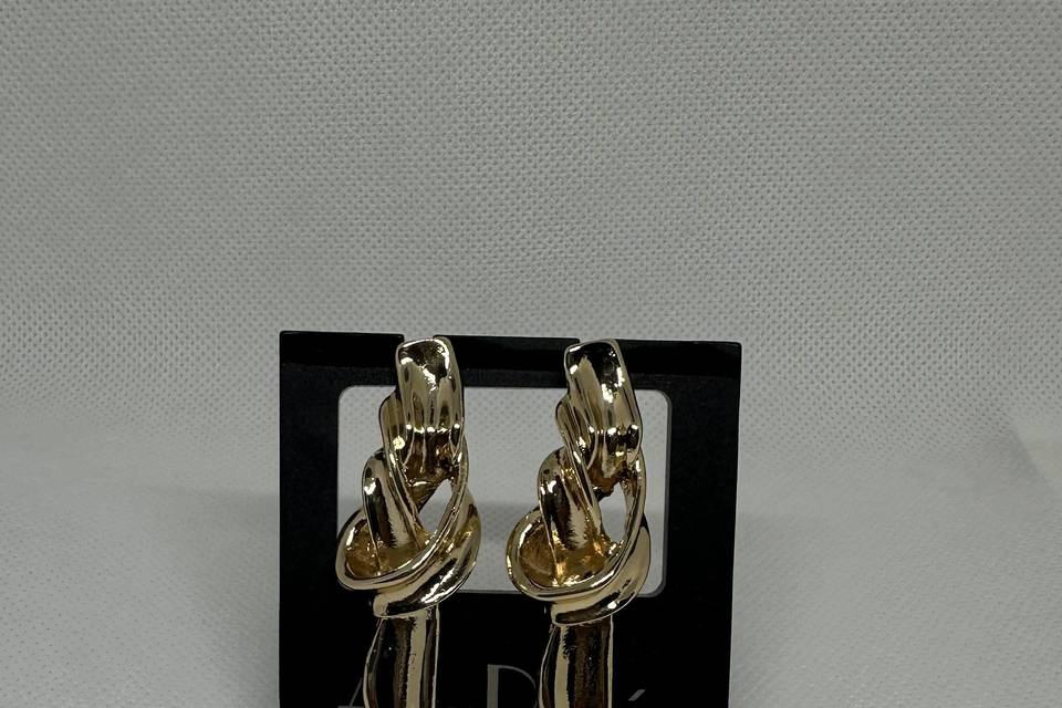 Aretes con baño de oro