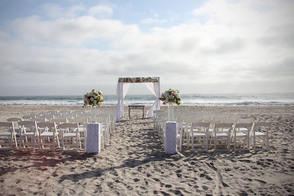 Previo boda en la playa