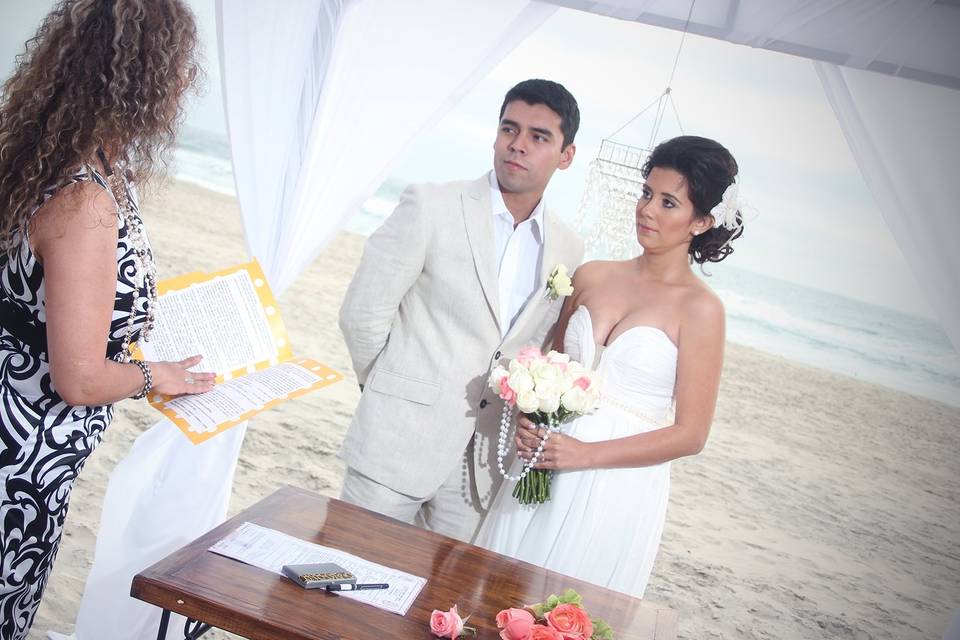 Ceremonia en la playa