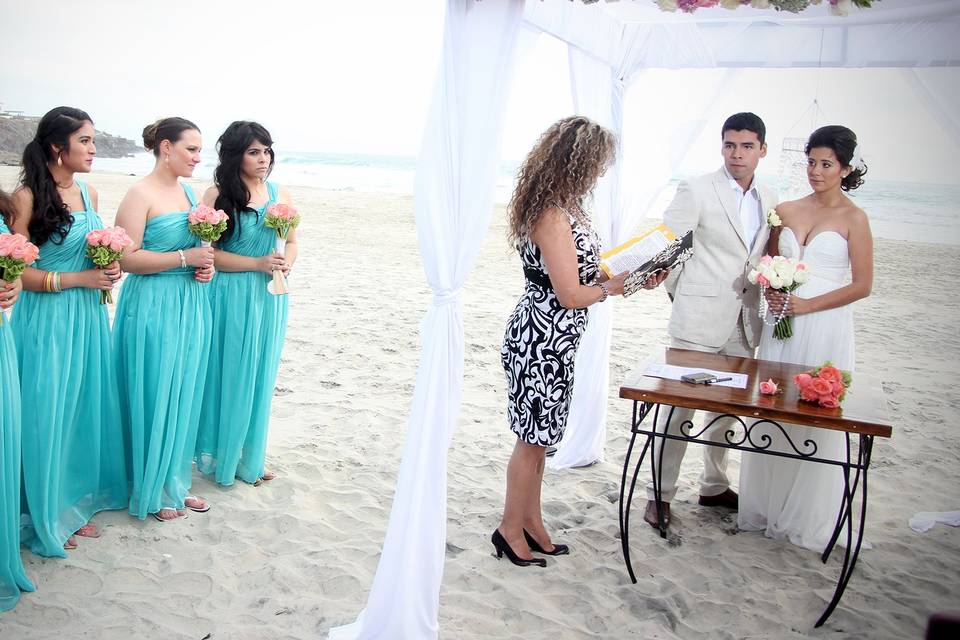 Ceremonia en la playa