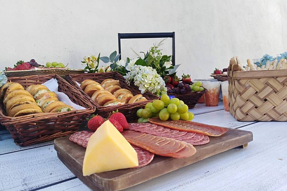 Tabla de queso y carnes frías