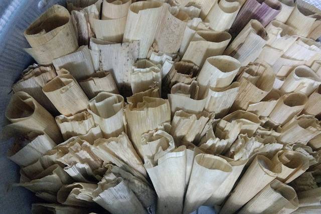 Tamales de hoja de maiz