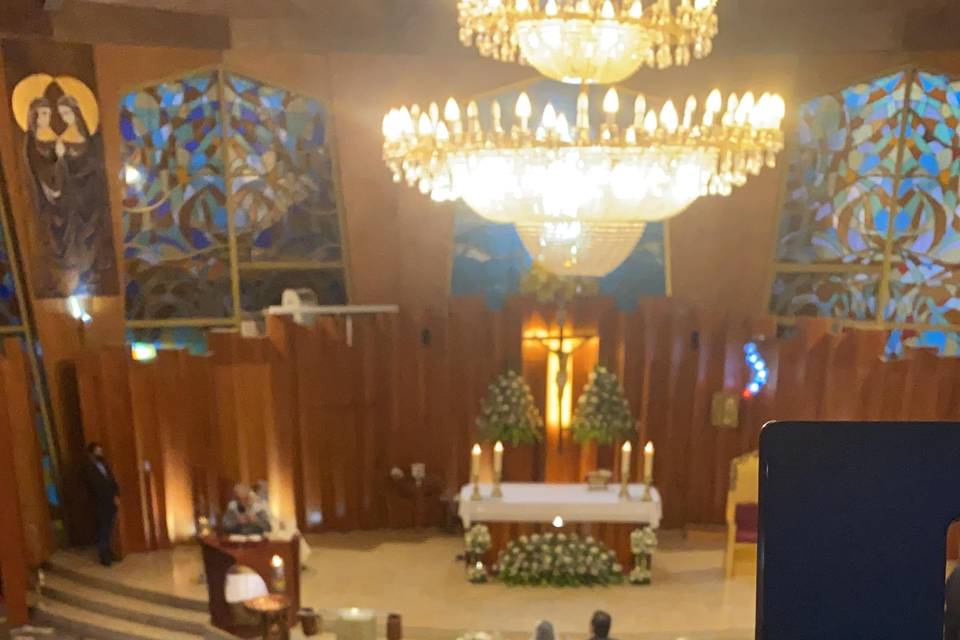 En el altar