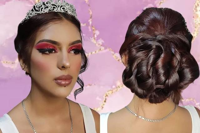 Maquillaje y peinado 15 años