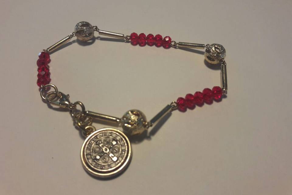 Pulsera san benito roja