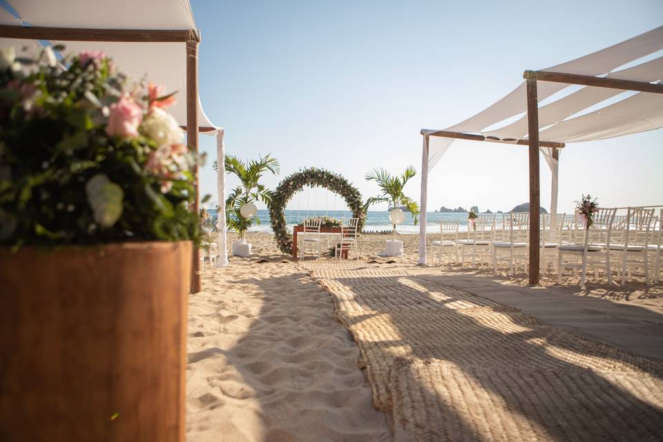 Boda en la playa