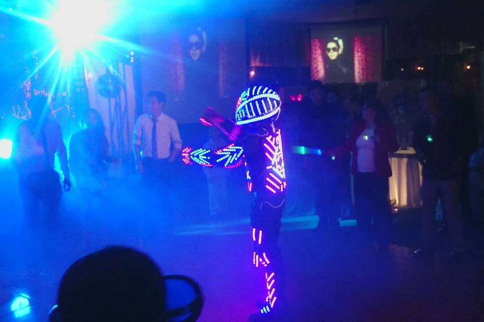 Traje de led