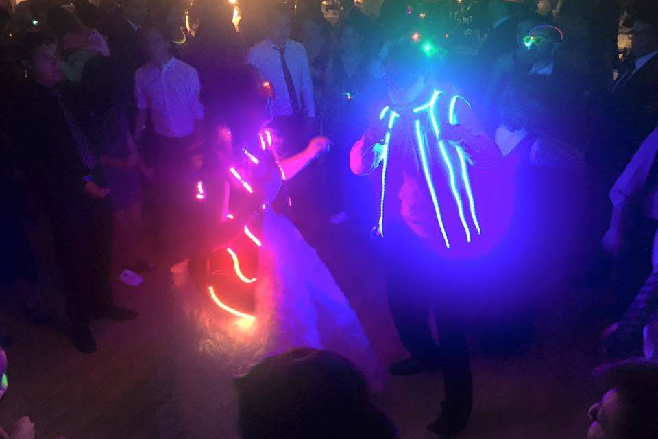 Traje de led