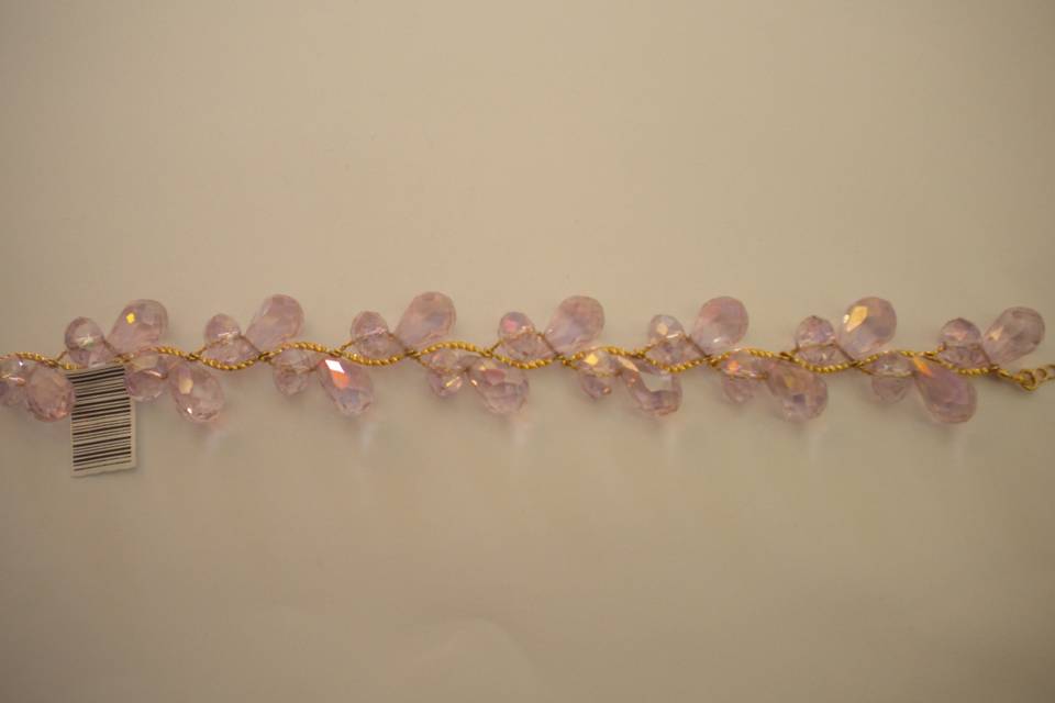 Pulsera cristal gota doble